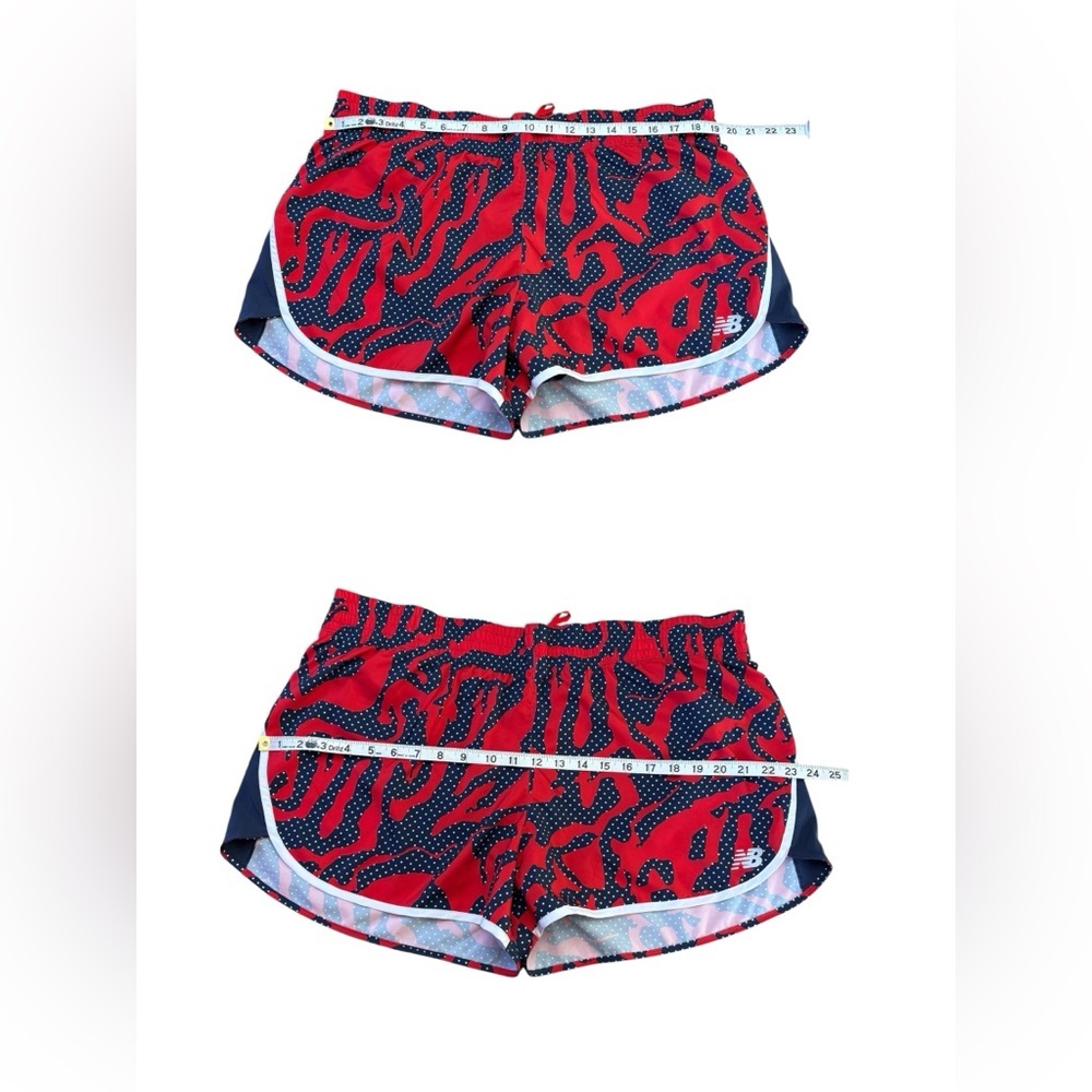 NWOT, New Balance, Accelerate 2.5” Printed Running Shorts, Size XL, Navy & Red - Picture 8 of 11